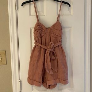 Princess Polly Playsuit Rose - Size SMALL